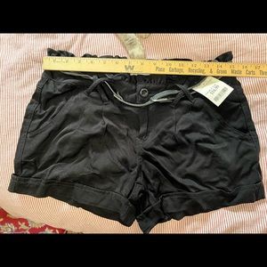 BeBop Women's Black Soft Shorts with Belt Size 9 30in Waist